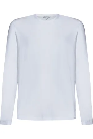 James Perse Tops, Heren, Wit, L, Katoen, Witte Ribgebreide T-shirts en Polos