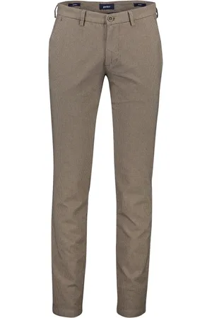 Atelier Gardeur Broeken, Heren, Bruin, W33 L34, Katoen, Bruine Katoenen Chino Broek