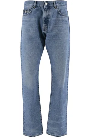 VERSACE Jeans, Heren, Blauw, W30, Denim, Denim Jeans met Medusa Detail