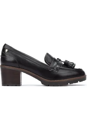 Pikolinos Schoenen, Dames, Zwart, 40 EU, Leer, Authentieke stijl met Llanes damespump