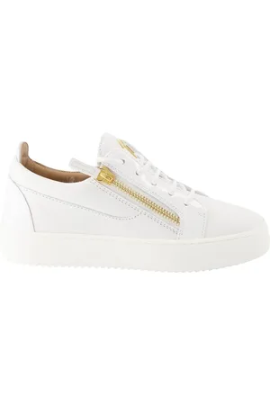 Giuseppe Zanotti Schoenen, Dames, Wit, 41 EU, Leer, Gail Leren Sneakers