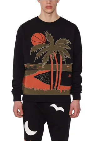 JUST DON Sweatshirts & Hoodies, Heren, Zwart, M, Sweatshirts