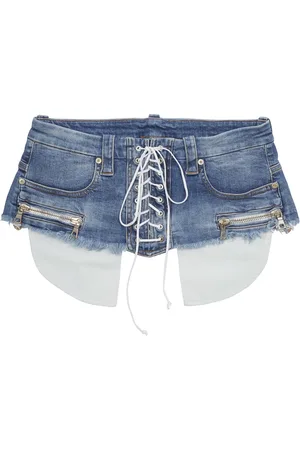 Unravel Project Rokken, Dames, Blauw, ONE Size, Denim, Denim rokken