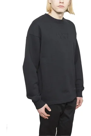 Alexander Wang Sweatshirts & Hoodies, Heren, Zwart, S, Katoen, Katoenen crew sweatshirt
