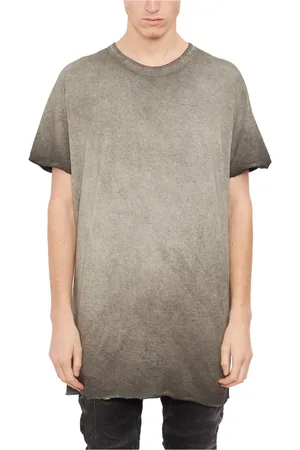 11 BY BORIS BIDJAN SABERI Tops, Heren, Grijs, M, Katoen, Katoenen T-Shirt