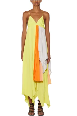 Unravel Project Kleedjes, Dames, Geel, S, Maxi -jurken