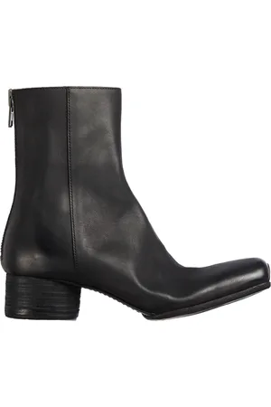 UMA WANG Schoenen, Dames, Zwart, 36 EU, Leer, Leren Enkellaarsje