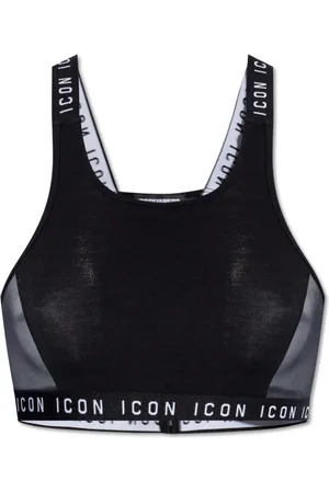 Dsquared2 Sport, Dames, Zwart, XL, Katoen, Sportbeha
