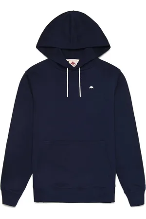 Kappa Sweatshirts & Hoodies, Heren, Blauw, L, Katoen, Gramys Hoodie in Blauw Marine