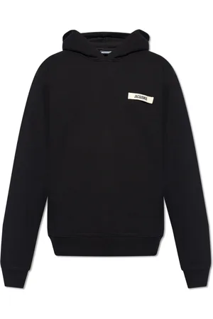 Jacquemus Sweatshirts & Hoodies, Heren, Zwart, XL, Katoen, Hoodie met Logo