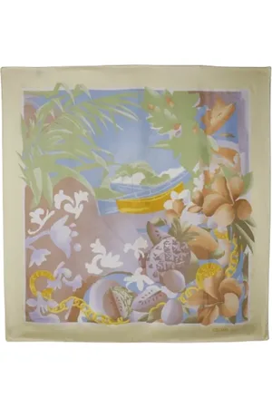 Céline Pre-owned, Dames, Veelkleurig, ONE Size, Tweed, Pre-owned Silk scarves