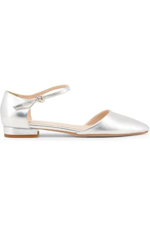Made in italia Schoenen, Dames, Grijs, 36 EU, Ballet Flats met Enkelbandje