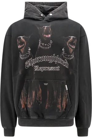 Represent Sweatshirts & Hoodies, Heren, Zwart, M, Katoen, Zwarte hoodie