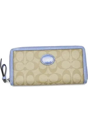 Coach Pre-owned, Dames, , ONE Size, Tweed, Pre-owned Canvas wallets