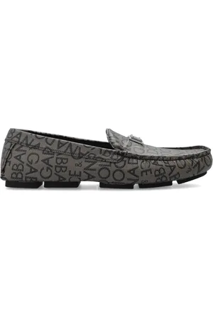Dolce & Gabbana Schoenen, Heren, Bruin, 39 EU, Leer, Pantoffels met logo
