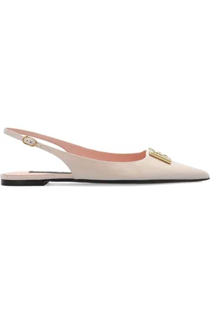 Dolce & Gabbana Schoenen, Dames, Roze, 36 1/2 EU, Leer, Schoenen met logo