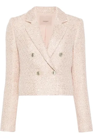 Twin-Set Jassen, Dames, Roze, S, Roze dameskleding buitenkleding