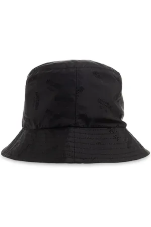 Moschino Accessoires, unisex, Zwart, ONE Size, Emmerhoed met monogram