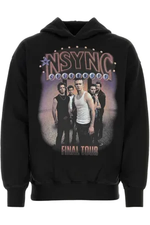 1989 STUDIO Sweatshirts & Hoodies, Heren, Zwart, M, Katoen, Zwarte katoenen sweatshirt