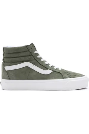 Vans Schoenen, Heren, Groen, 42 EU, Suède, Hoge Top Pig Suede Sneakers
