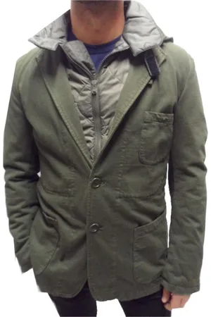 YOHJI YAMAMOTO Jassen, Heren, Groen, S, Uomo Stijlvolle Herenmode