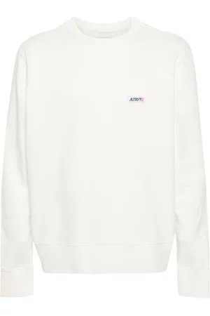 Autry Sweatshirts & Hoodies, Heren, Wit, L, Logo Patch Sweatshirt