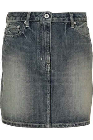 Kenzo Rokken, Dames, Blauw, W26, Denim, Denim Rok