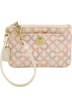 Coach Pre-owned, Dames, Veelkleurig, ONE Size, Pre-owned Canvas clutches