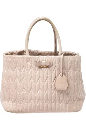 Miu Miu Pre-owned, Dames, , ONE Size, Leer, Pre-owned Leather totes