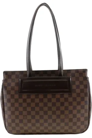 LOUIS VUITTON Pre-owned, Dames, Bruin, ONE Size, Tweedehands Canvas Louis Vuitton tassen