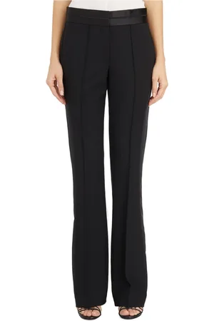 Helmut Lang Broeken, Dames, Zwart, S, Wol, Bootcut Wollen Broek