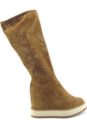 Belle Schoenen, Dames, Bruin, 39 EU, Hole laars