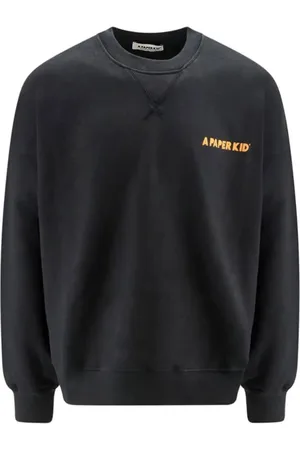 A PAPER KID Sweatshirts & Hoodies, Heren, Zwart, M, Nero Hoodie