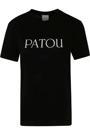 Patou Tops, Dames, Zwart, M, Zwart Essential T-Shirt