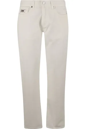VERSACE Jeans, Heren, Wit, W32, Denim, Witte Denim Broek