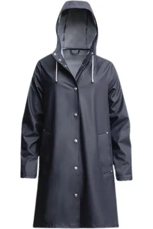 Stutterheim Jassen, Dames, Blauw, L, Denim, Regenjas