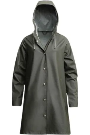 Stutterheim Jassen, Dames, Groen, XS, Leer, Regenjas
