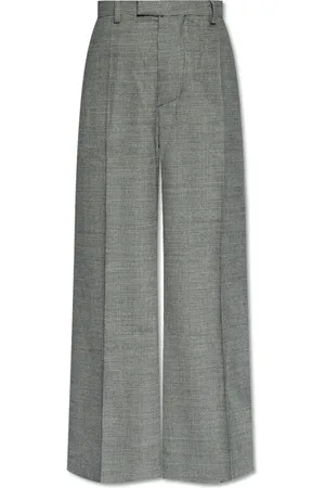 Vetements Broeken, Dames, Grijs, L, Wol, Wollen broek