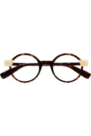 Kaleos Accessoires, unisex, Bruin, ONE Size, Foyle Ronde Zonnebril