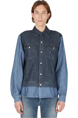 (DI)VISION Blouses & Shirts, unisex, Blauw, M, Katoen, Hybride Overhemd