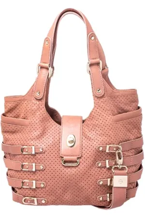 Jimmy Choo Pre-owned, Dames, Roze, ONE Size, Leer, Tweedehands leren handtassen