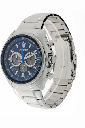 Citizen Accessoires, Dames, Blauw, ONE Size, Crono Active Roestvrijstalen Horloge