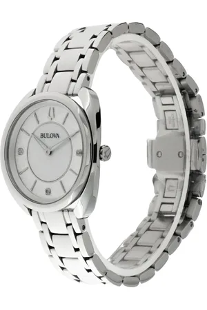 BULOVA Accessoires, Dames, Wit, ONE Size, Duality Quartz Horloge
