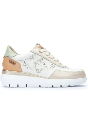 Pikolinos Schoenen, Dames, Wit, 40 EU, Leer, Witte Leren Rueda Damessneaker