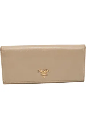 Prada Pre-owned, Dames, , ONE Size, Tweed, Tweedehands leren portemonnees