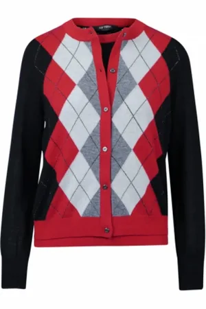 Twin-Set Truien, Dames, Rood, L, Wol, Cardigan