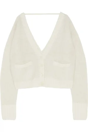 Patrizia Pepe Truien, Dames, Wit, S, Wol, Alpaca Blend Cardigan