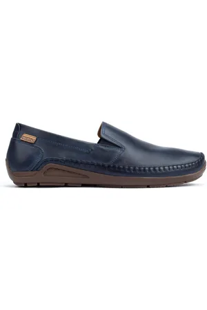 Pikolinos Schoenen, Heren, Blauw, 42 EU, Leer, Handgemaakte Leren Herenloafer