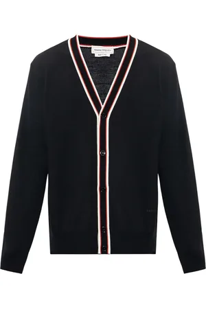 Alexander McQueen Truien, Heren, Zwart, L, Wol, Wollen Cardigan