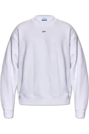 OFF-WHITE Sweatshirts & Hoodies, Heren, Wit, XL, Katoen, Sweatshirt met Logo